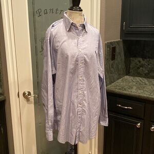 Ralph Lauren Yarmouth 100% Cotton Dress Shirt size L, 16.5” neck